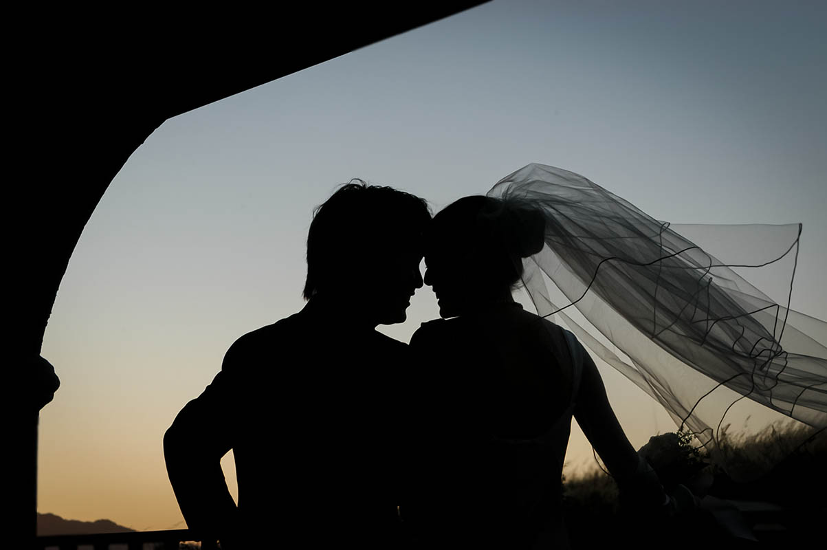 Bride and Groom Silhouette