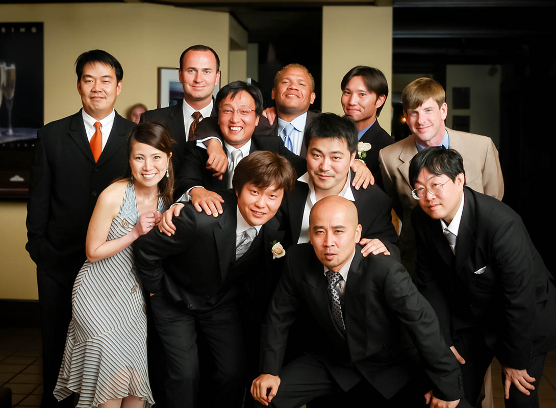 Groom with Friends