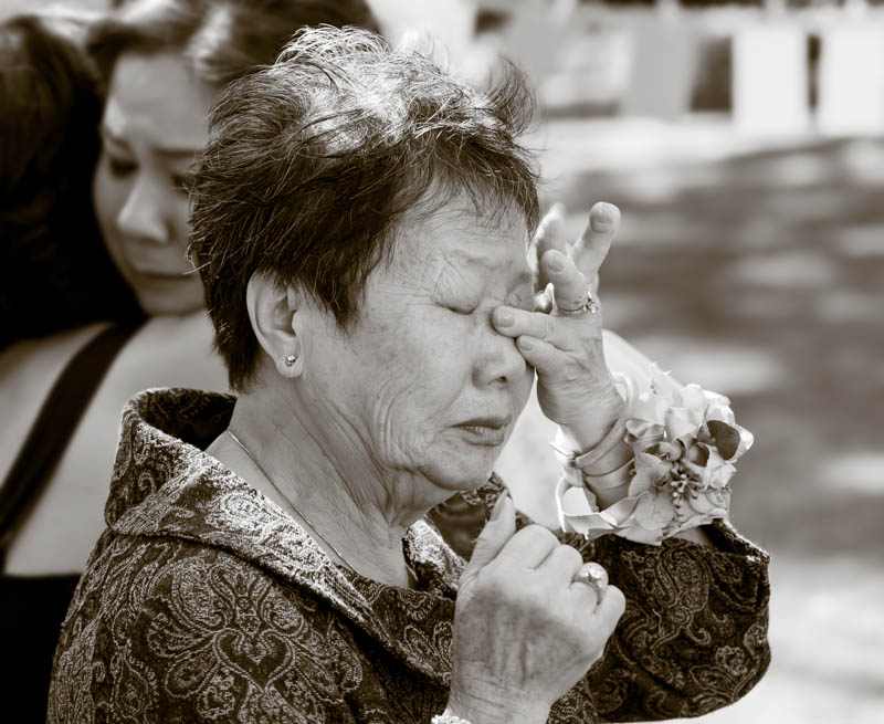 Another moment for bride's mother