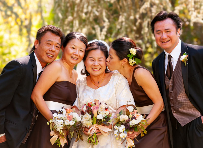 Having Fun during Formal Wedding Photographs