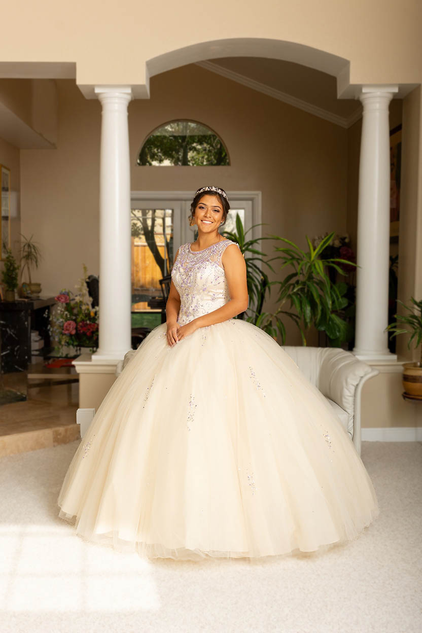 Quinceañera Formal Portrait at Home